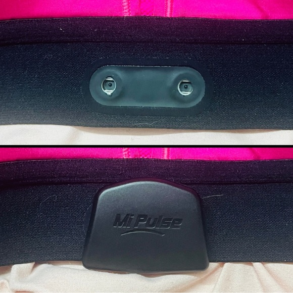 Mi Pulse Pink/Gray Smart Sports Bra with Heart Rate Monitor Attachment - Picture 9 of 15